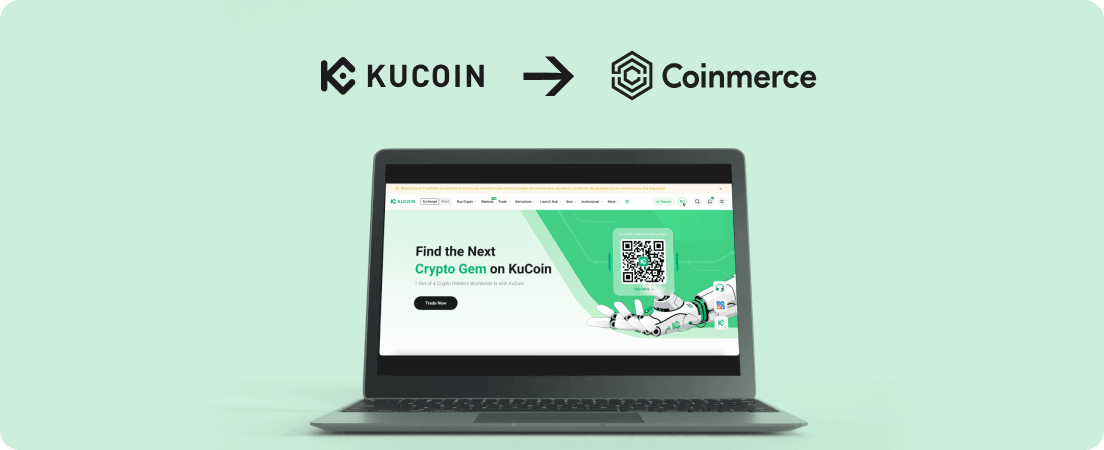 How to transfer your crypto from KuCoin to Coinmerce